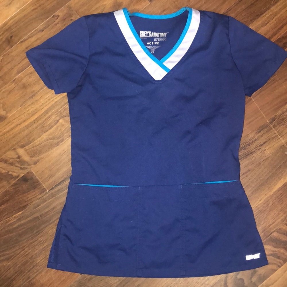 Greys anatomy scrub top size xs